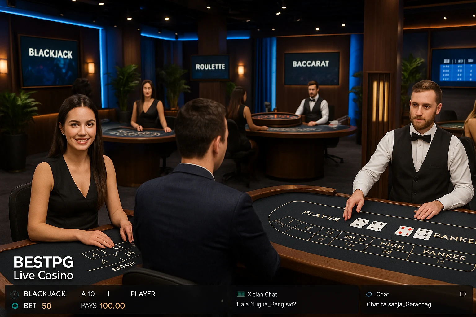 O BESTPG Live Casino lança promoções regularmente