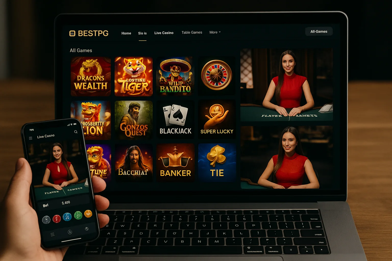 Jogos de cassino online BESTPG
